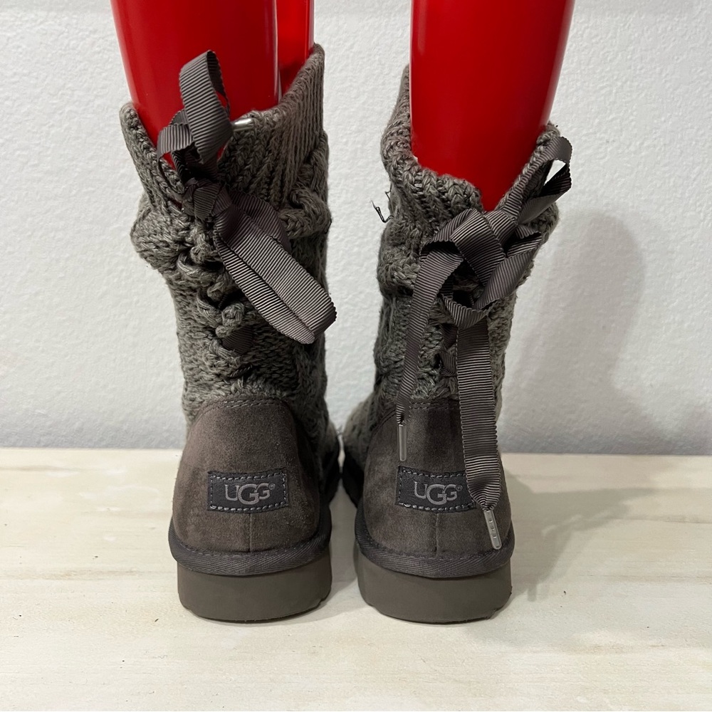 Ugg Grey Heathered Winter Boots - Picture 6 of 9